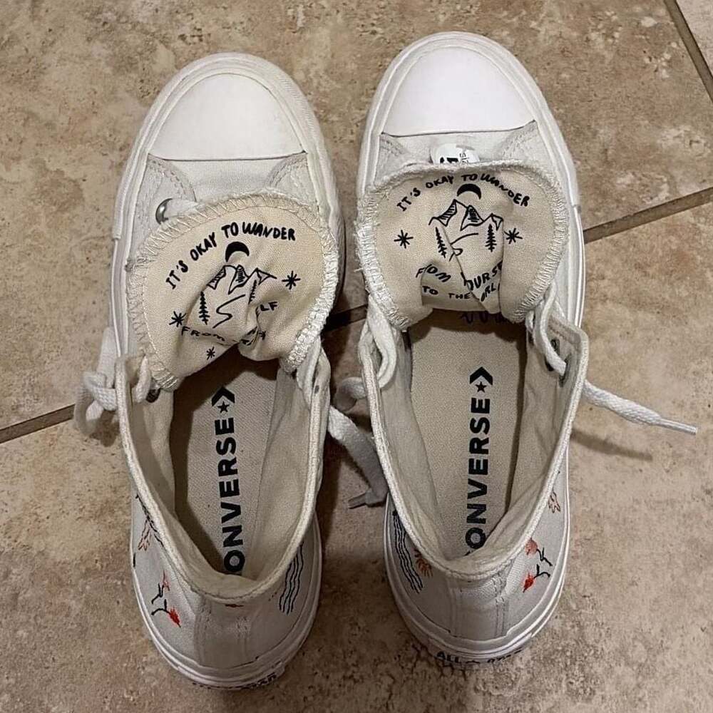 Converse Chuck Taylor All Star Lift Platform High 'It's Okay To Wander' Sneakers - Picture 5 of 9